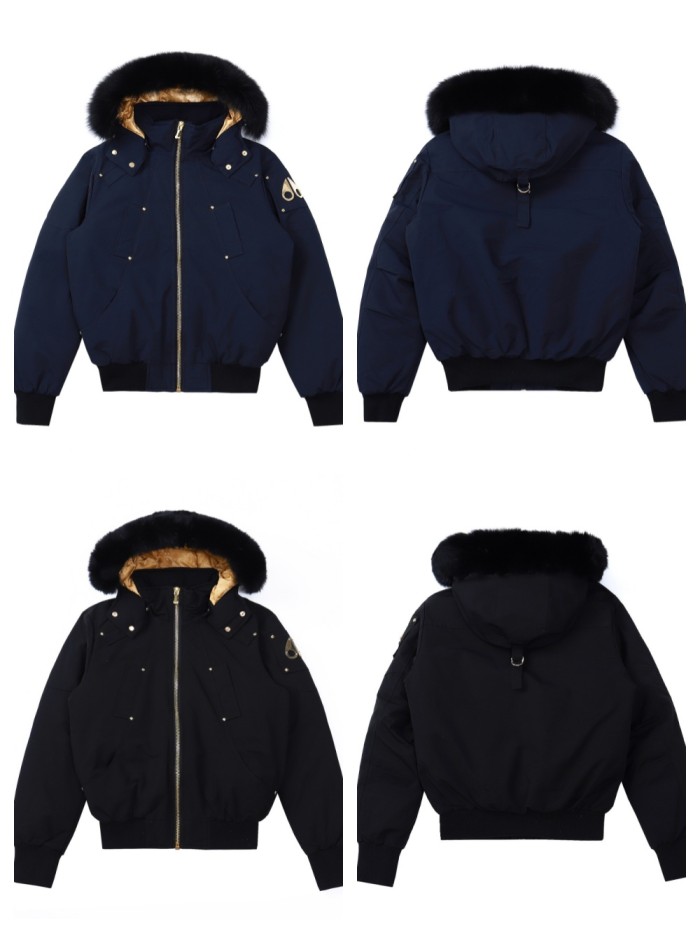 1:1 quality version Golden Scissor Collar Waterproof Warm Down Jacket 2 colors