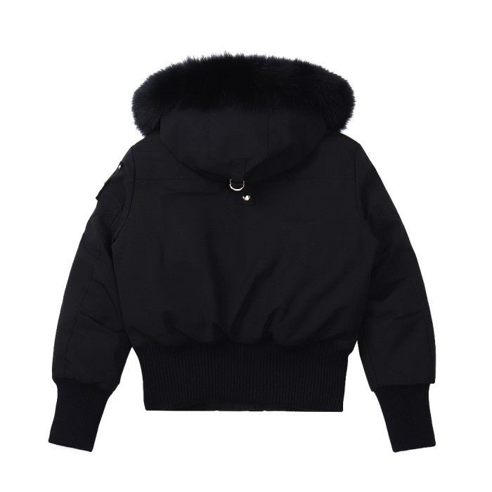 1:1 quality version Gold LOGO standard cold-resistant down jacket with Fur Balls 2 colors