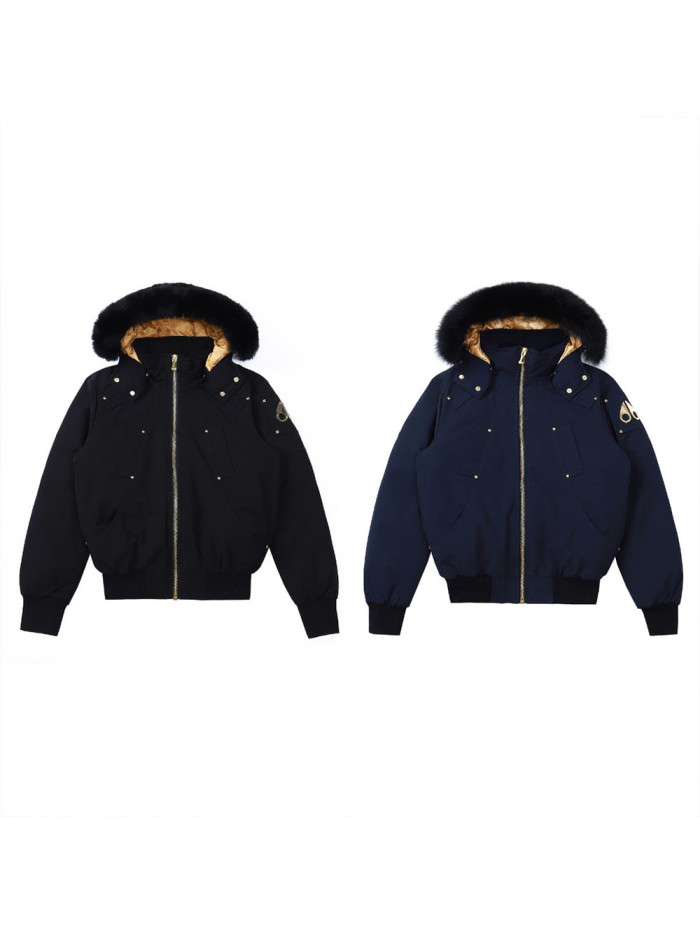 1:1 quality version Golden Scissor Collar Waterproof Warm Down Jacket 2 colors