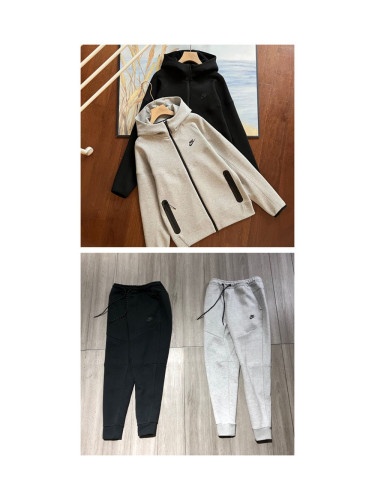 [buy more save more]3D Cropped Knit Hoodie& pants set 2 colors