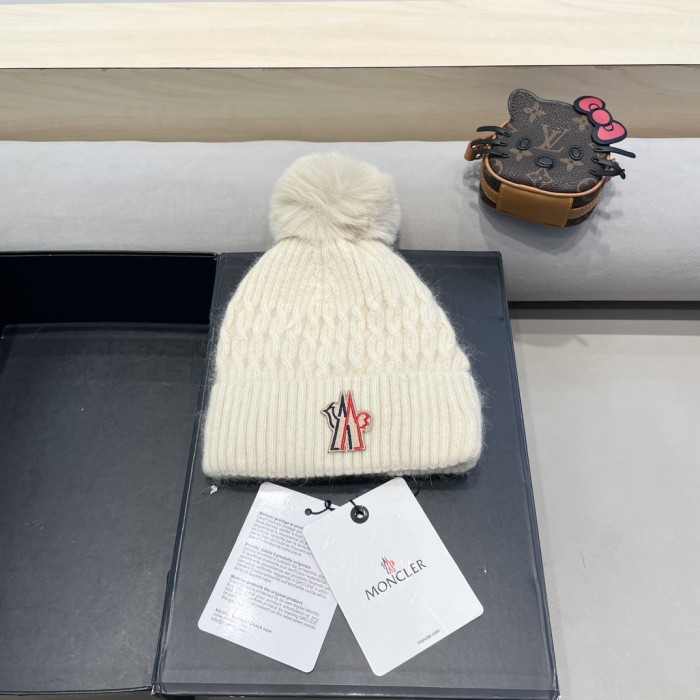 1:1 quality version Twisted Knit Padded Cold beanie 4 colors