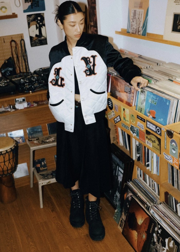 [buy more save more]1:1 quality version Logo Embroidered Pearl Button Colorblocked Cotton Jacket