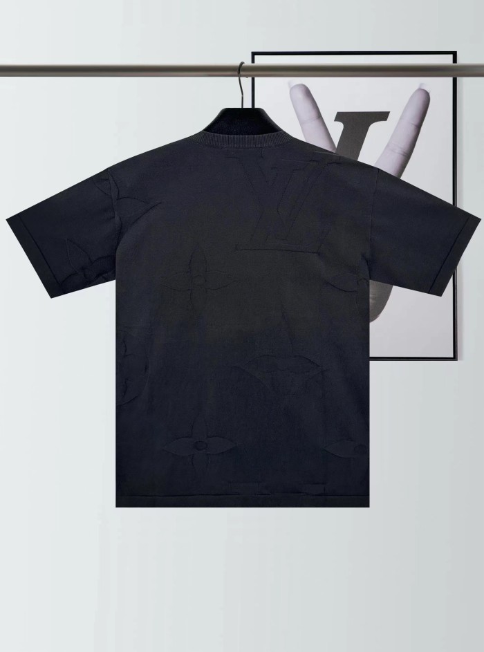 1:1 quality version Alphabet Floral Jacquard Cotton tee