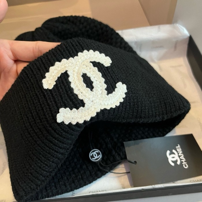 1:1 quality version Classic Large Logo Embroidered Cold beanie 2 colors