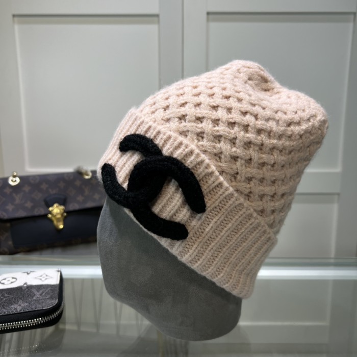 1:1 quality version Pineapple Pattern Double C logo Knit Wool beanie 5 colors