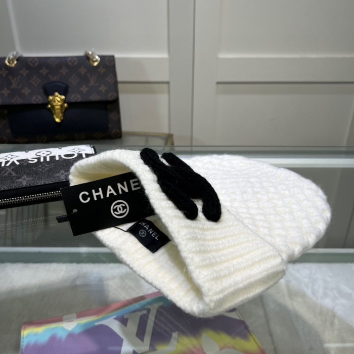 1:1 quality version Pineapple Pattern Double C logo Knit Wool beanie 5 colors