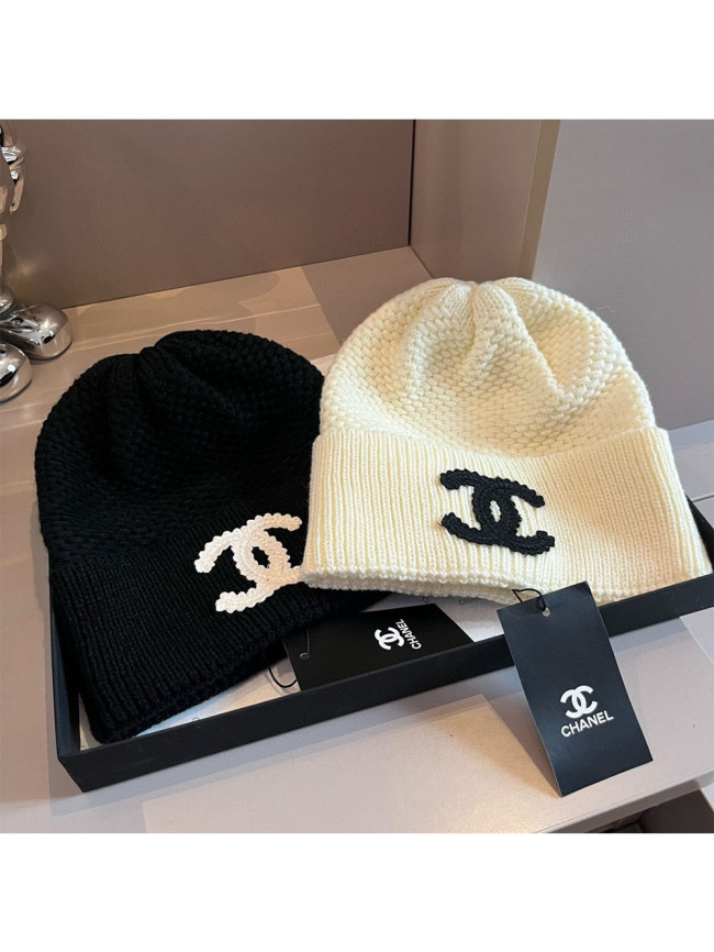 1:1 quality version Classic Large Logo Embroidered Cold beanie 2 colors