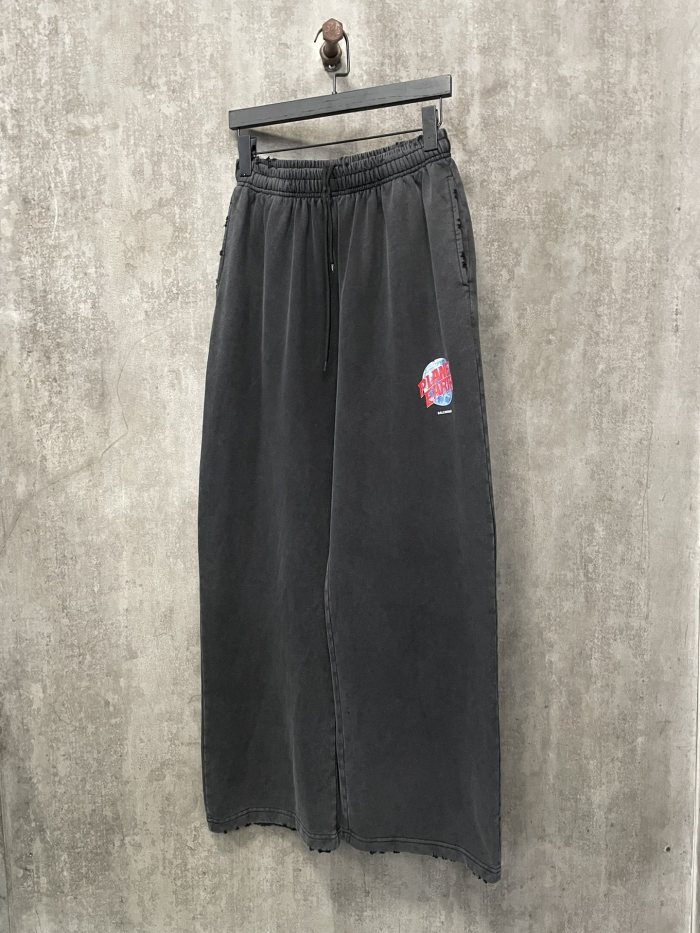 [buy more save more]Earth Collection 3D Printed Abrasive Washed Version Pants