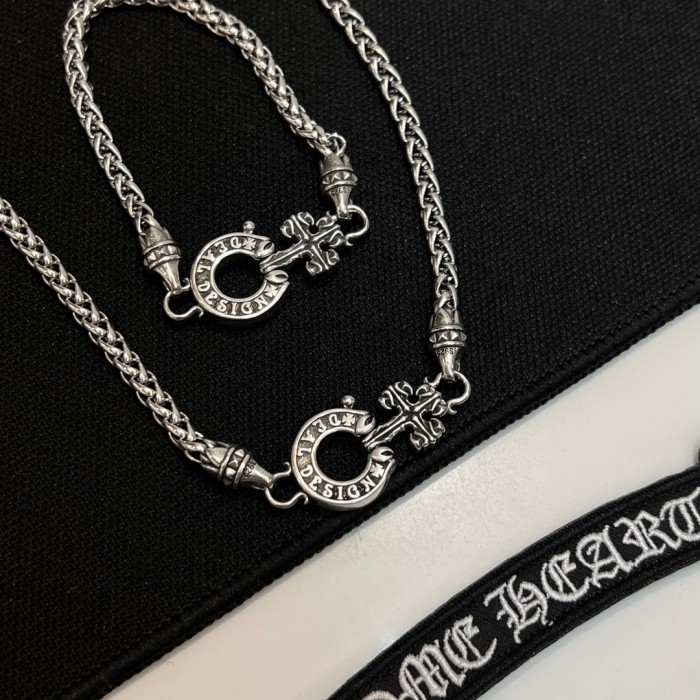 Cross Chopin Necklace & Bracelet