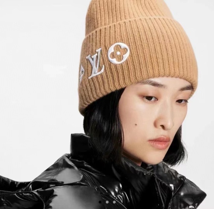 1:1 quality version Classic embroidered logo knit cold beanie 6 colors
