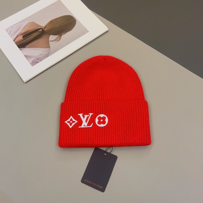 1:1 quality version Classic embroidered logo knit cold beanie 6 colors