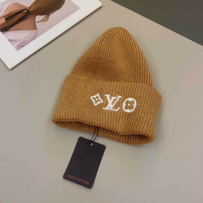 1:1 quality version Classic embroidered logo knit cold beanie 6 colors