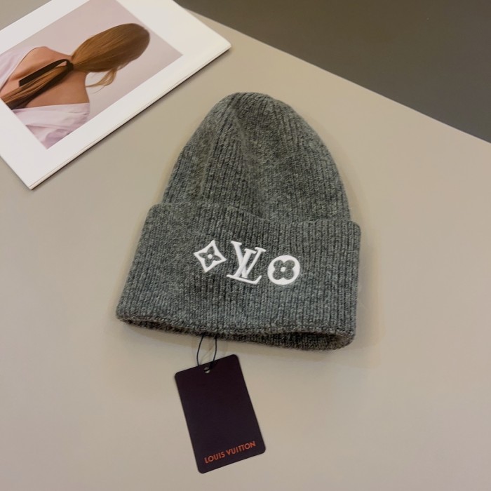 1:1 quality version Classic embroidered logo knit cold beanie 6 colors