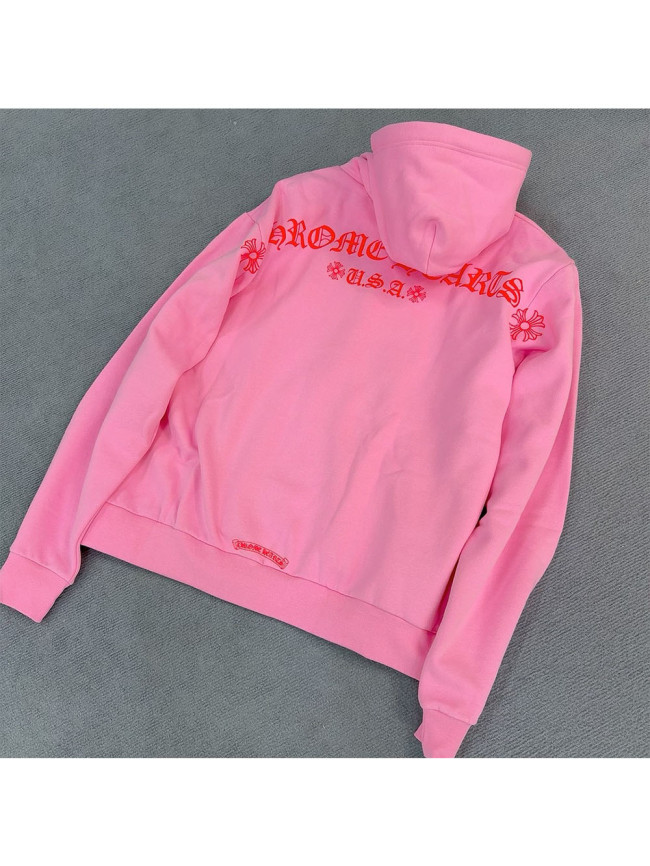 1:1 quality version USA Red Sanskrit Letter Print Padded Hoodie