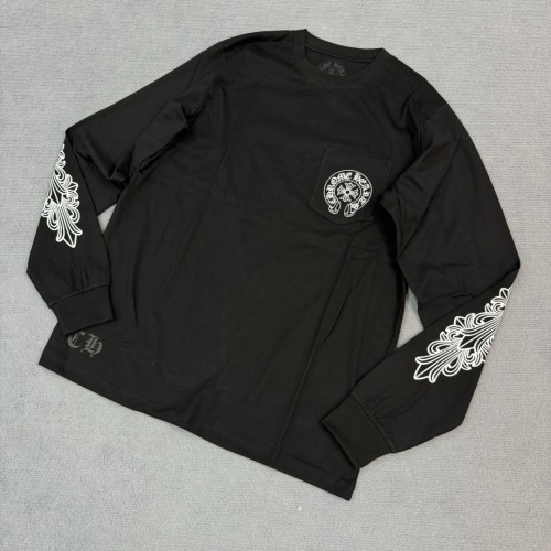 1:1 quality version Paris Limited Letter Flower Arm Long Sleeve T-Shirt