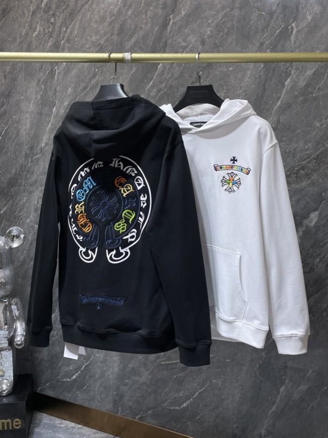  Colorful Alphabet Horseshoe Patch Embroidered Hoodie 2 colors