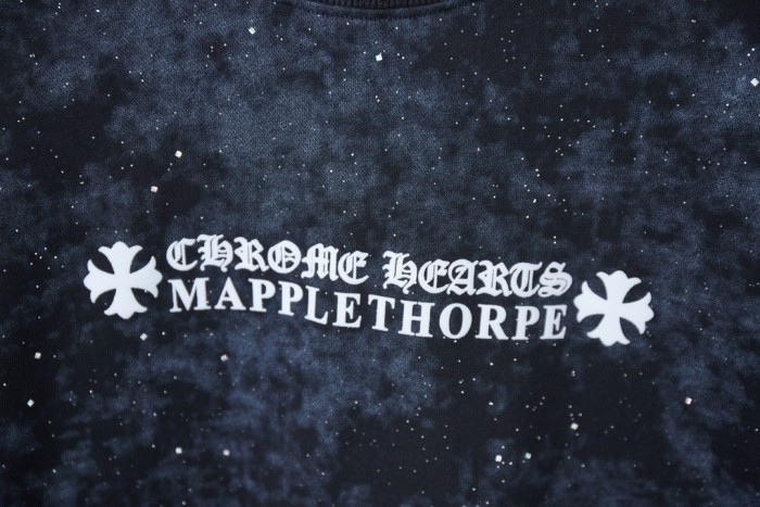 Tie-Dye Gothic Alphabet Cross Printed Crew Neck Sweatshirt 3 colors