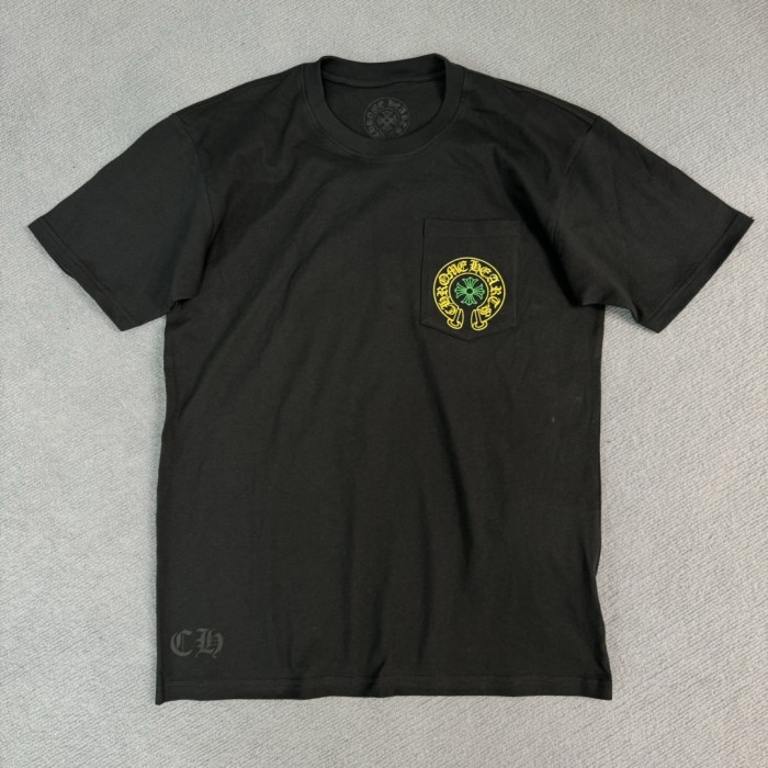1:1 quality version Beijing Anniversary Limited Yellow and Green Letter Print Tee