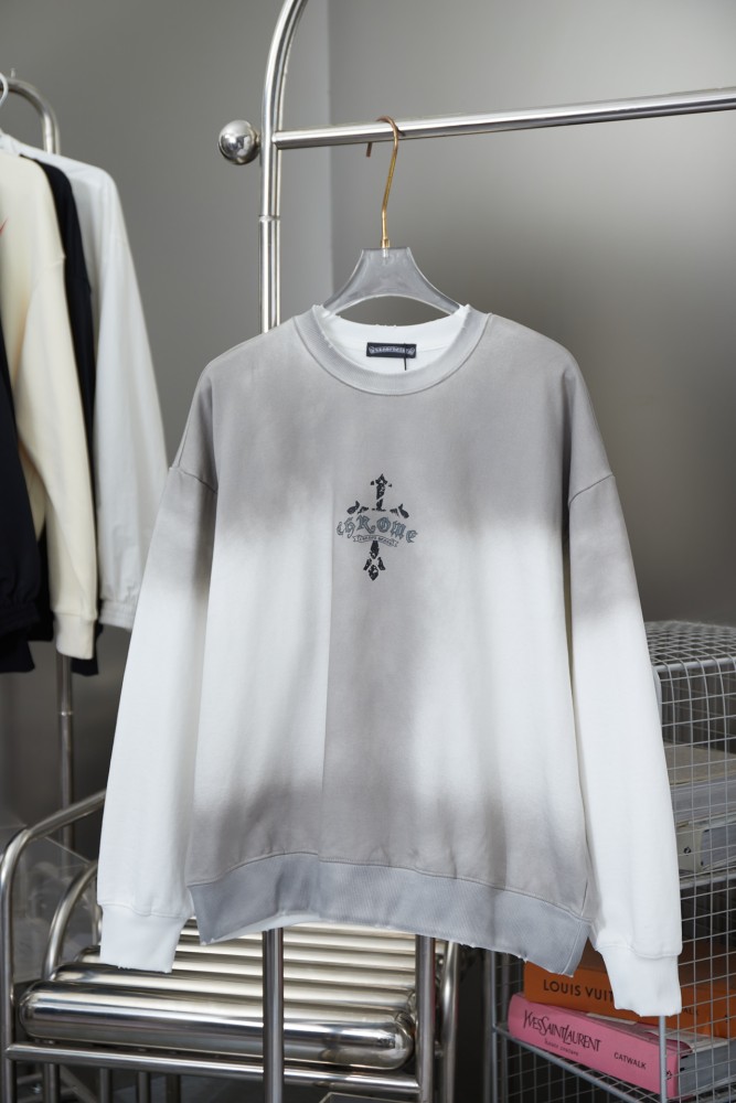 Vintage Cross Slogan Logo Printed Sweatshirt 2 colors