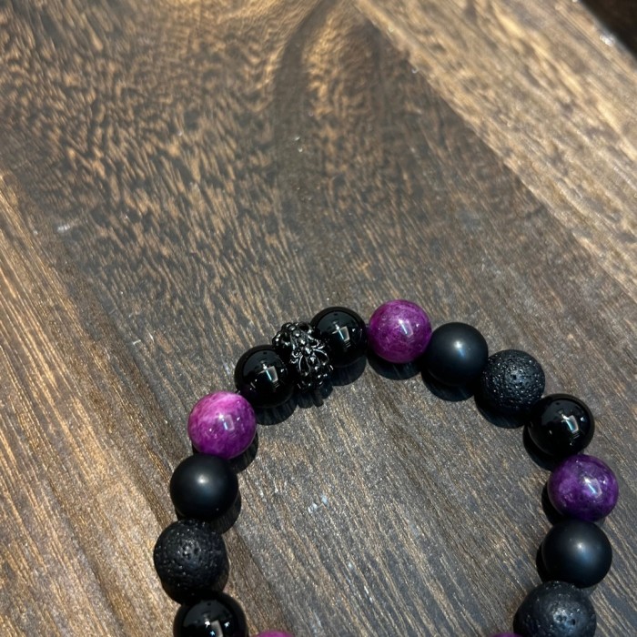 Darth Vader Tiger Eye Stone Bead bracelet