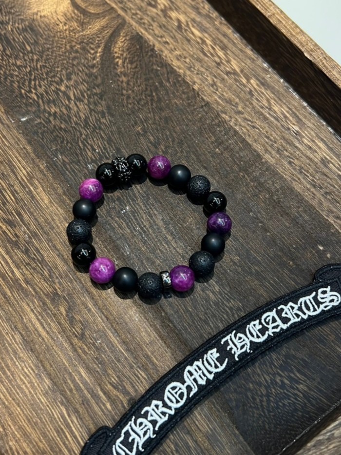 Darth Vader Tiger Eye Stone Bead bracelet