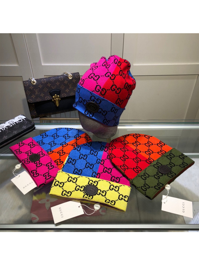 1:1 quality version Color Splicing Cold Beanie 4 colors