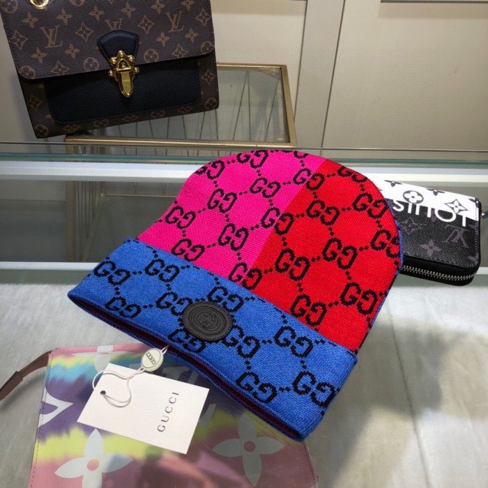 1:1 quality version Color Splicing Cold Beanie 4 colors