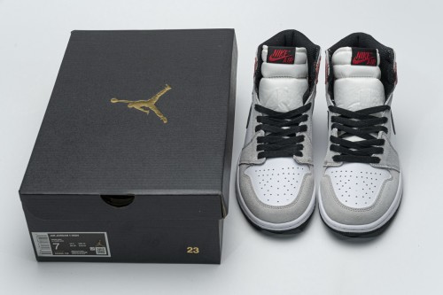 [plus size shoes]Air @j1 Retro High Light Smoke Grey 555088-126