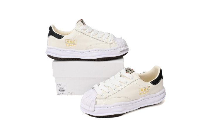 M@ison Mih@r@ Blakey OG Sole Leather Low White A06FW702 NO.702