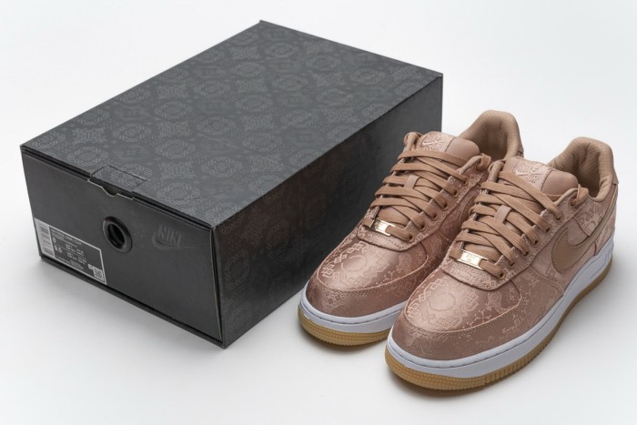 N  Air Force 1 Low Clot Rose Gold Silk CJ5290-600