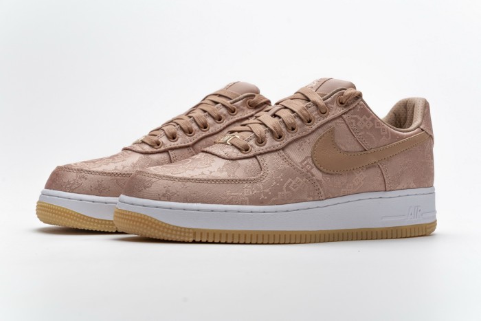 N  Air Force 1 Low Clot Rose Gold Silk CJ5290-600