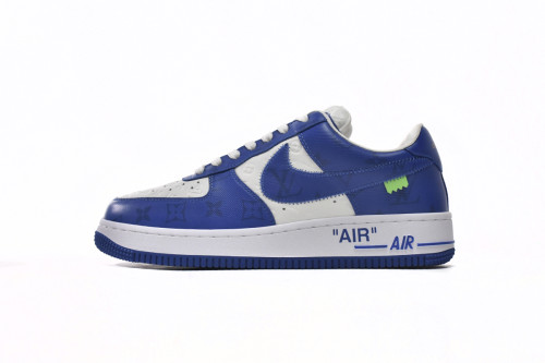 L  x N  Air Force 1 Low By Virgil Abloh White Royal