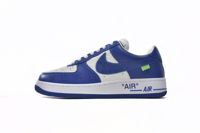 L  x N  Air Force 1 Low By Virgil Abloh White Royal