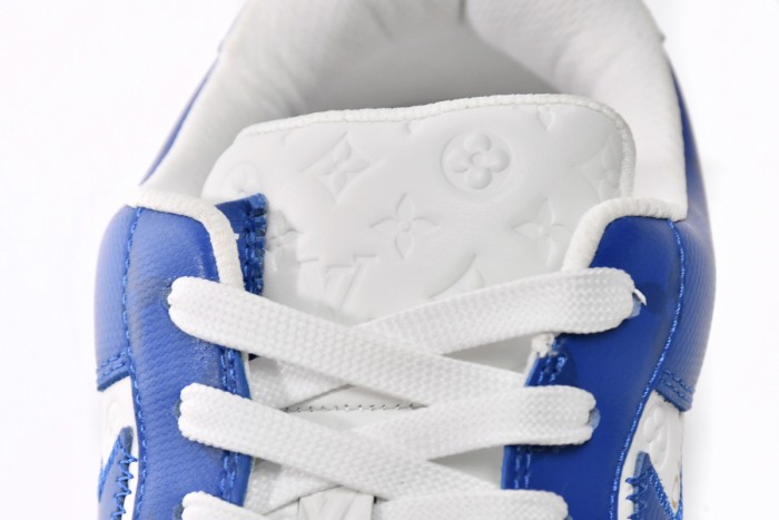 L  x N  Air Force 1 Low By Virgil Abloh White Royal