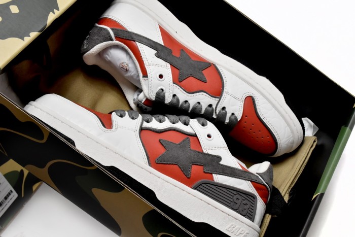 B@P B Sk8 Sta Low White Red 1G70-109-0020