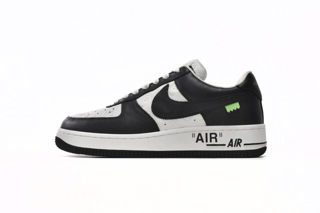 L  x N  Air Force 1 Low By Virgil Abloh White Black