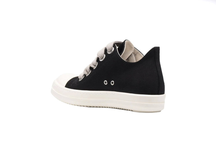 Rick0wens DRKSHDW Canvas Low Top Black Milk DU01B7802 DMW1 911