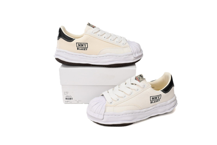 1:1 quality version M@ison Mih@r@ Blakey OG Sole Canvas Low White A08FW735 NO.763