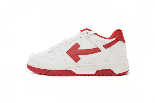 OW Out Of Office  OOO  Low Tops White Red OMIA189F22LEA0010125