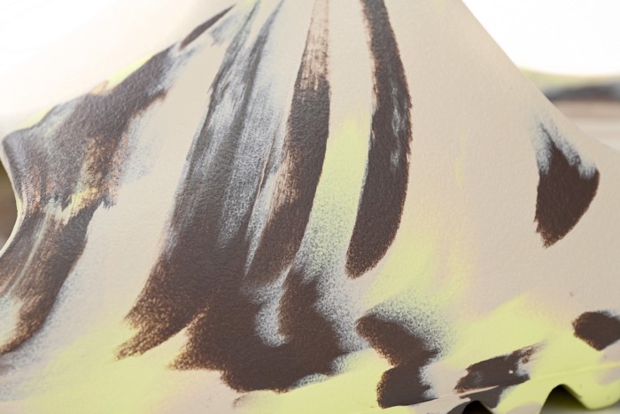 A Y**zy Slide Enflame Oil Painting Ink Yellow FZ5899