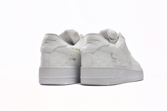 L  x N  Air Force 1 Low By Virgil Abloh White