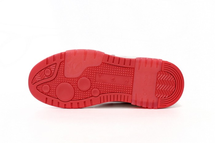 OW Out Of Office  OOO  Low Tops White Red OMIA189F22LEA0010125