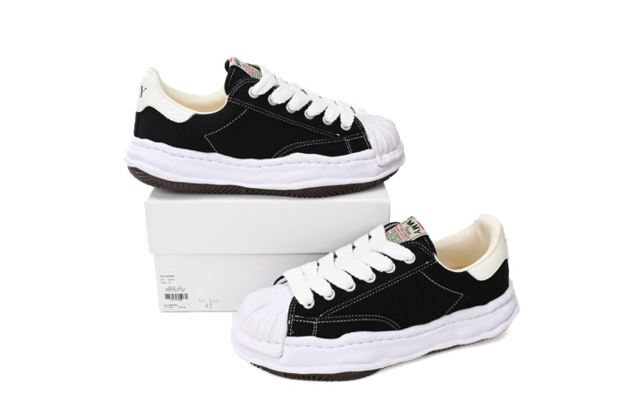 Mih@r@ Blakey OG Sole Canvas Low Black No Logo A06FW704 NO.703
