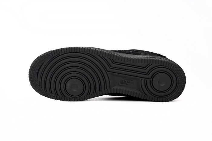 L x N  Air Force 1 Low All Black 1A9VD7