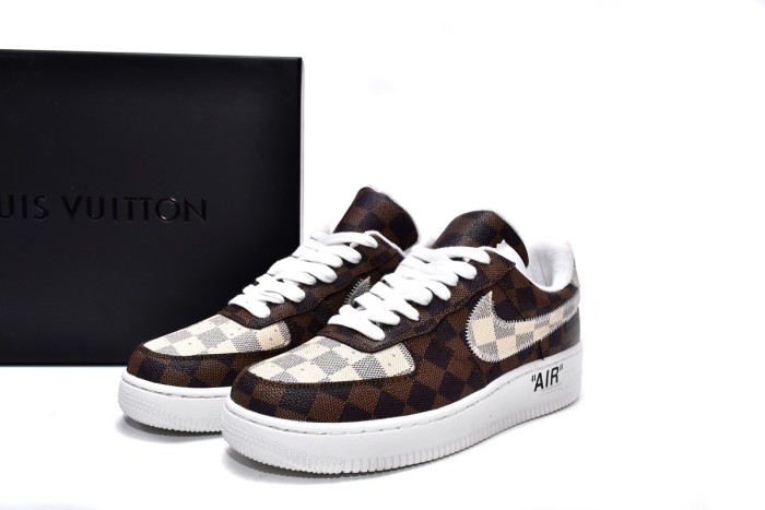 L  Trainer Sneaker x N  Air Force 1 Chocolate