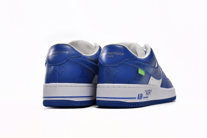 L  x N  Air Force 1 Low By Virgil Abloh White Royal
