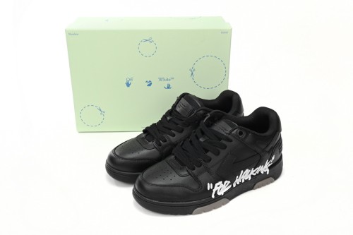 OW OOO Low Tops  For Walking  Black White  OMIA189S21LEA0041001