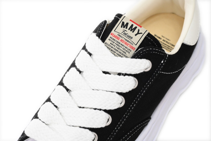 Mih@r@ Blakey OG Sole Canvas Low Black No Logo A06FW704 NO.703