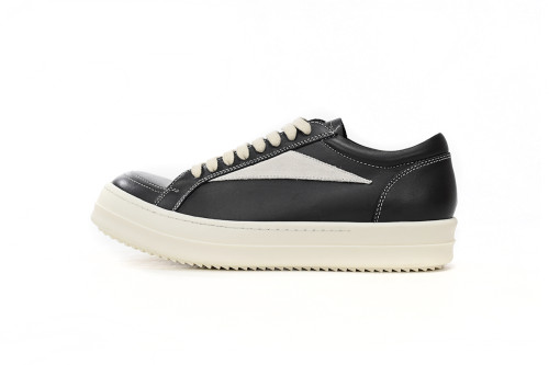 R*ck0wens EDFU Vintage Sneaks Leather Black Milk White RP01C5888LPOLVS-911