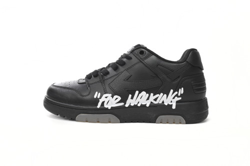OW OOO Low Tops  For Walking  Black White  OMIA189S21LEA0041001
